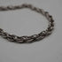 English Vintage Sterling Silver Braided Volume Long Chain Necklace 60cm 28g