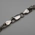 English Vintage Sterling Silver Braided Volume Long Chain Necklace 60cm 28g