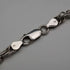 English Vintage Sterling Silver Braided Volume Long Chain Necklace 60cm 28g