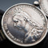 English Vintage Double Sixpence Sterling Silver Tie Clip
