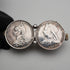 English Vintage Double Sixpence Sterling Silver Tie Clip