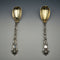 Late 19th Century English Antique Silver Plated Serving Spoon Pair