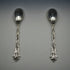 Late 19th Century English Antique Silver Plated Serving Spoon Pair