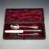 1865 Antique English Sterling Silver Christening Cutlery Set, Total 102g, by George Adams, Cased