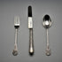 1865 Antique English Sterling Silver Christening Cutlery Set, Total 102g, by George Adams, Cased