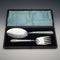 1876 English Antique Silver-Plate Fish Serving Cutlery by Atkin Brothers, Cased