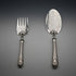 1876 English Antique Silver-Plate Fish Serving Cutlery by Atkin Brothers, Cased