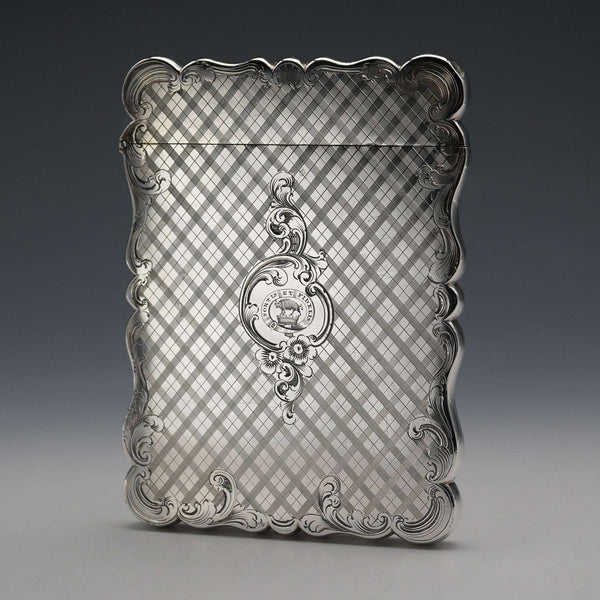 1846年 英國古董 純銀名片盒 77克 Edward Smith