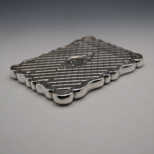 1846 British Antique Sterling Silver Card Case 77g Edward Smith