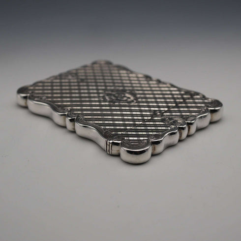 1846 British Antique Sterling Silver Card Case 77g Edward Smith