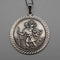 Vintage Sterling Silver St. Christopher Medal Pendant with Sterling Silver Necklace, Total 5.8g