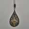 Vintage Sterling Silver & Marcasite Teardrop Pendant with Sterling Silver Necklace, Total 6.1g