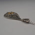 Vintage Sterling Silver & Marcasite Teardrop Pendant with Sterling Silver Necklace, Total 6.1g