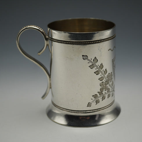 約1906年 英國古董鍍銀洗禮杯 Daniel&Arter