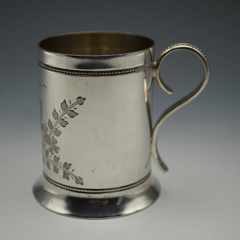 約1906年 英國古董鍍銀洗禮杯 Daniel&Arter