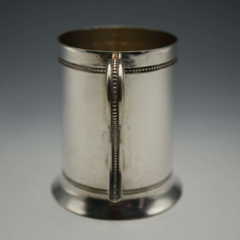 Circa 1906 Antique British Silverplate Christening Mug by Daniel & Arter