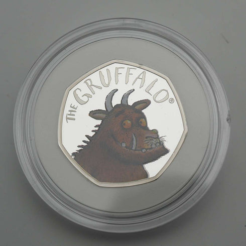 UK "The Gruffalo" 20th Anniversary 50p Proof Silver Coin Royal Mint, Cased with Certificate of Authenticity