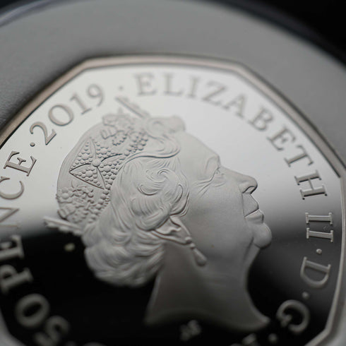 UK "Paddington Bear St Paul's Cathedral" 50p Proof Silver Coin Royal Mint, with Case and Certificate of Authenticity