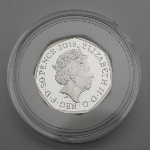 英国 「くまのパディントン バッキンガム宮殿」50ペンス記念銀貨 RoyalMint ケース・説明書付