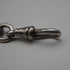 English Antique Sterling Silver Albert Chain with Sterling Silver Medal Fob, 22cm Total Length, 39g
