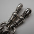 1915 British Antique Sterling Silver Double Albert Chain with Sterling Silver Medal Fob, 61g