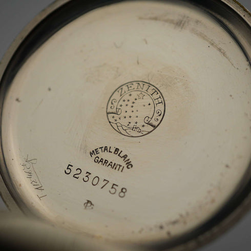 Circa 1929 Switzerland Zenith Pocket Watch Swan Neck Mechanical Open Face Runs Well