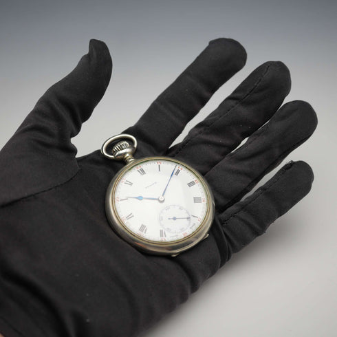 Circa 1929 Switzerland Zenith Pocket Watch Swan Neck Mechanical Open Face Runs Well