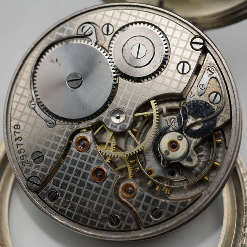 c. 1929 Switzerland Zenith Pocket Watch Mechanical Railroad Watch Alloy Case Good Working Order