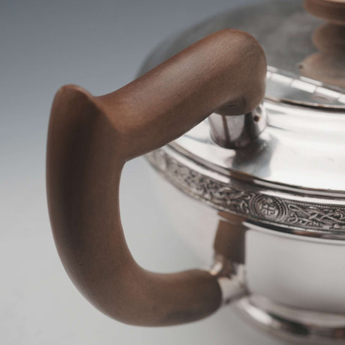British Vintage Silver-plated Art Deco Style Tea Set by Viners