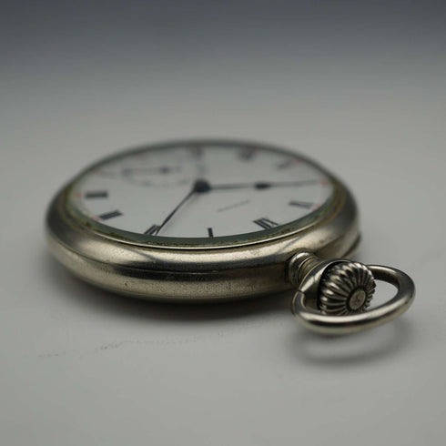 Circa 1929 Switzerland Zenith Pocket Watch Swan Neck Mechanical Open Face Runs Well