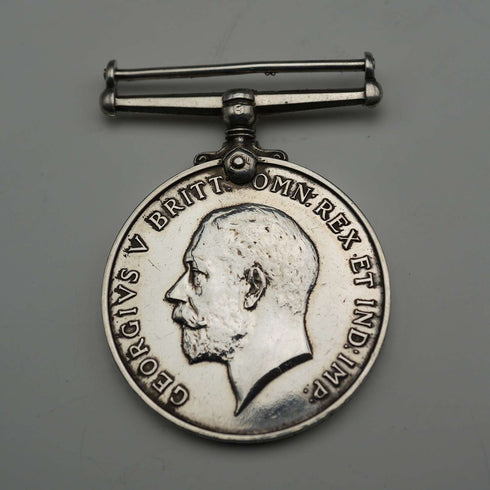 1918 King George V WWI End Commemorative Sterling Silver Medal 33g