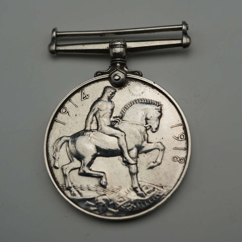 1918 King George V WWI End Commemorative Sterling Silver Medal 33g