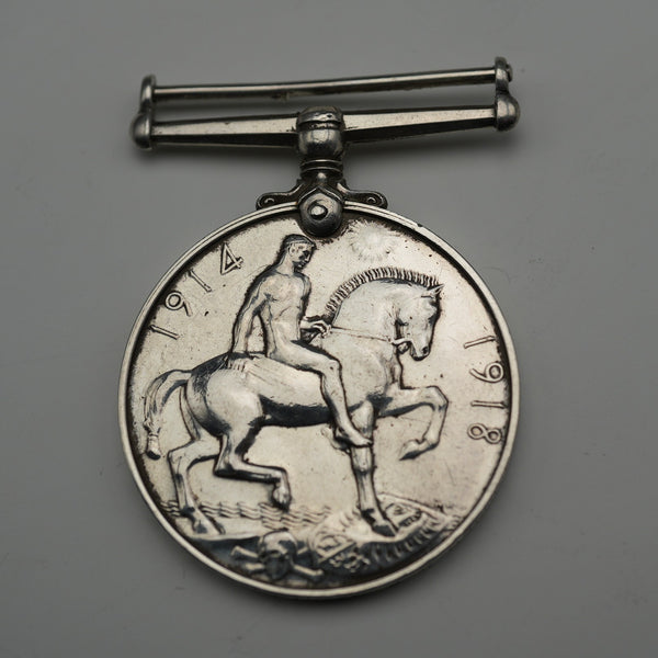 1918 King George V WWI End Commemorative Sterling Silver Medal 33g