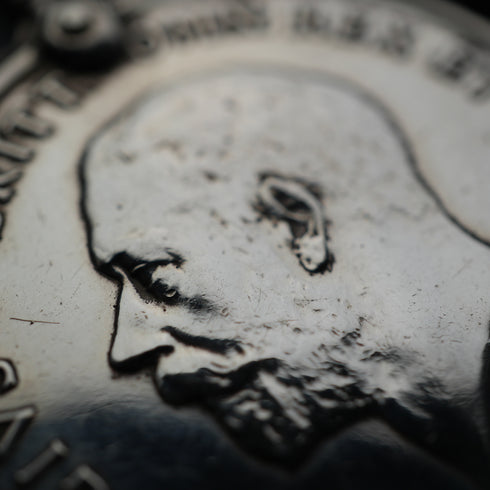 1918年 英国王ジョージ5世 第一次世界大戦終結記念 純銀製メダル 33g