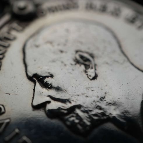 1918 King George V WWI End Commemorative Sterling Silver Medal 33g