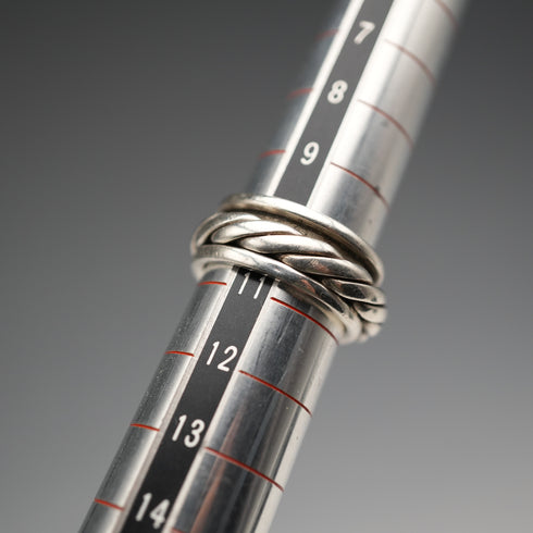 ヴィンテージ 純銀製 スピニングリング(日本10.5号)指輪
