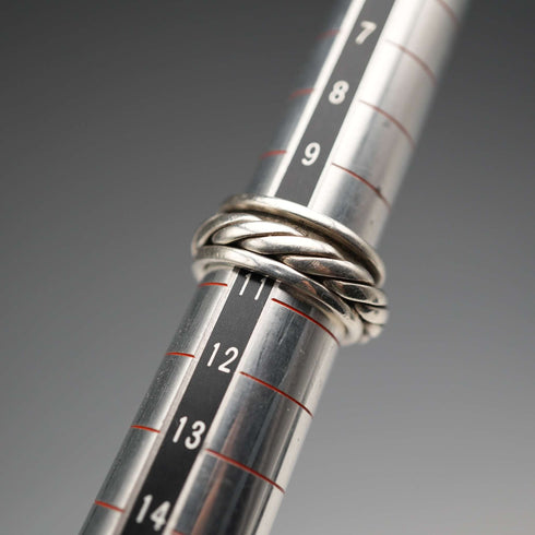 ヴィンテージ 純銀製 スピニングリング(日本10.5号)指輪