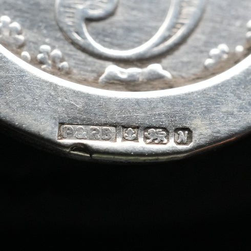 英国ヴィンテージ 純銀&英国3ペンス銀貨 ブレスレット 20g