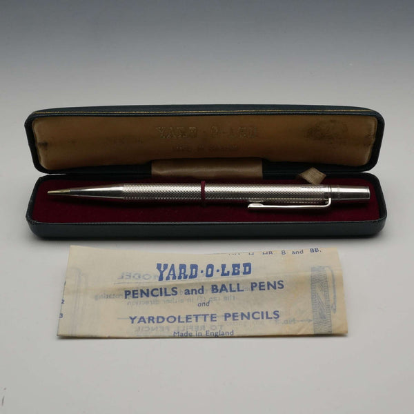 1976年 英國 Yard-O-Led 純銀製 自動鉛筆 附說明書 盒裝