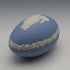 British Wedgwood Jasperware Easter Egg Pale Blue Boxed