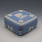1969 Pale Blue Wedgwood Jasperware Square Lidded Box