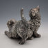 British Comyns Two Kittens Silver Plated Sculpture Figurine