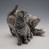 British Comyns Two Kittens Silver Plated Sculpture Figurine