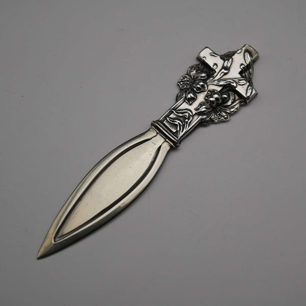 US Vintage Cross Adorned Sterling Silver Bookmark 13g