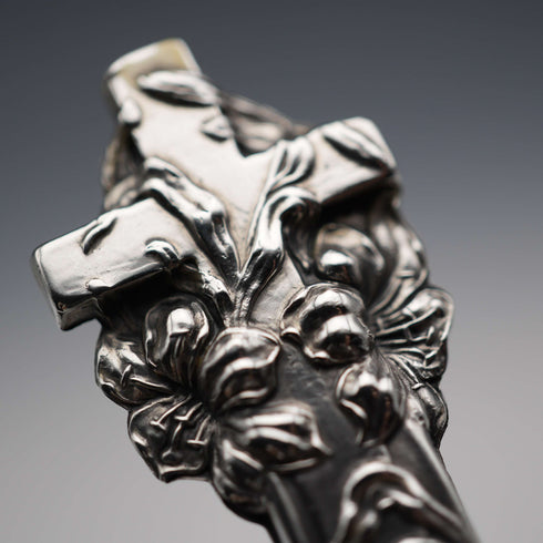 US Vintage Cross Adorned Sterling Silver Bookmark 13g