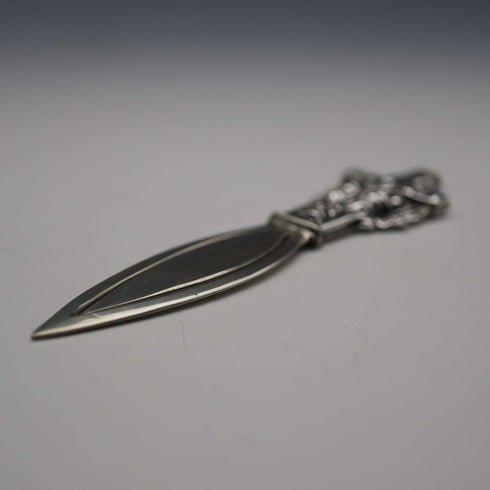 US Vintage Cross Adorned Sterling Silver Bookmark 13g