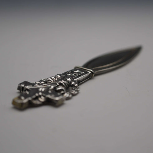 US Vintage Cross Adorned Sterling Silver Bookmark 13g