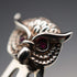Vintage Ruby-Eyed Animal Head Sterling Silver Bookmark Set of 7, total 27g