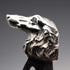 Vintage Ruby-Eyed Animal Head Sterling Silver Bookmark Set of 7, total 27g