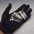 Vintage Ruby-Eyed Animal Head Sterling Silver Bookmark Set of 7, total 27g